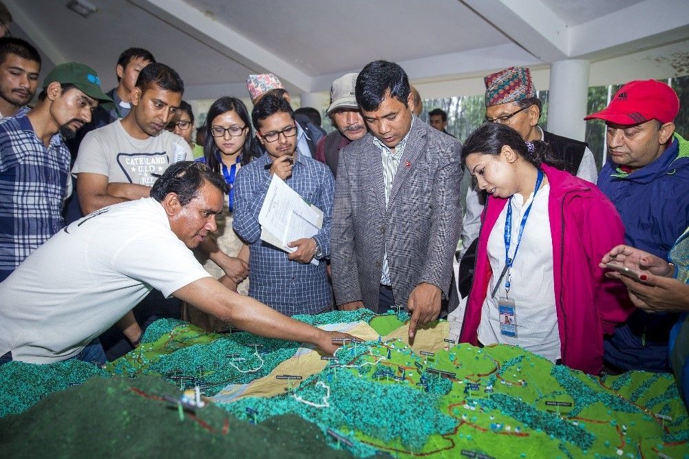  the 3-D model of the Godavari landscape