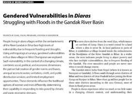 Gendered Vulnerabilities in Diaras