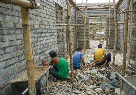 Reconstruction of houses and toilets