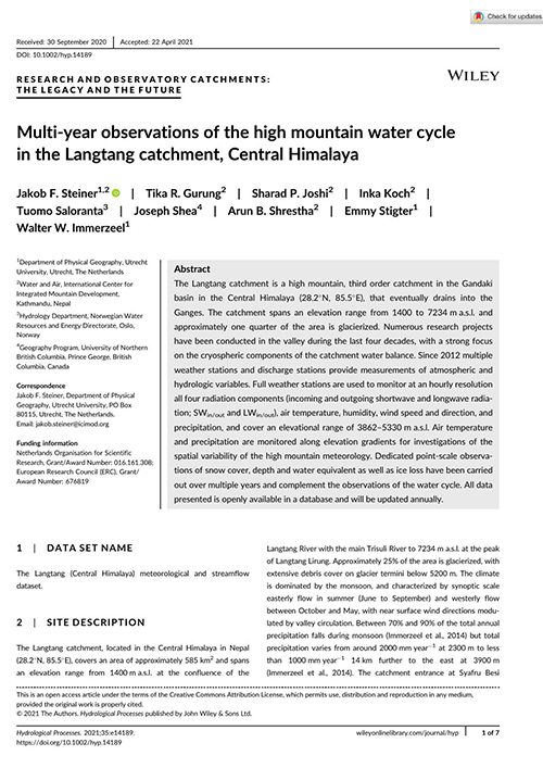 Multi-year observations