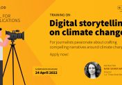 Training on digital storytelling on climate change