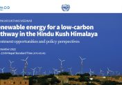 Renewable energy for a low-carbon pathway in the Hindu Kush Himalaya: Investment opportunities and policy perspectives