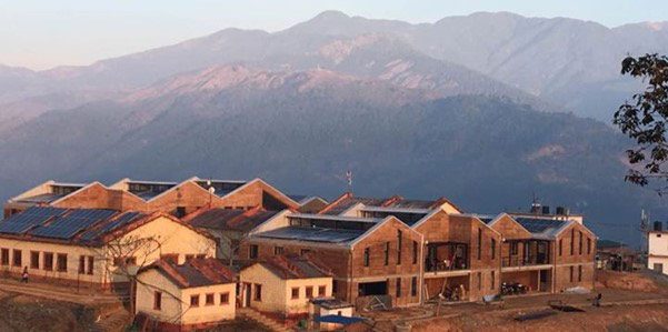 Bayalpata hospital in Achham, Nepal, constructed with rammed earth technology 