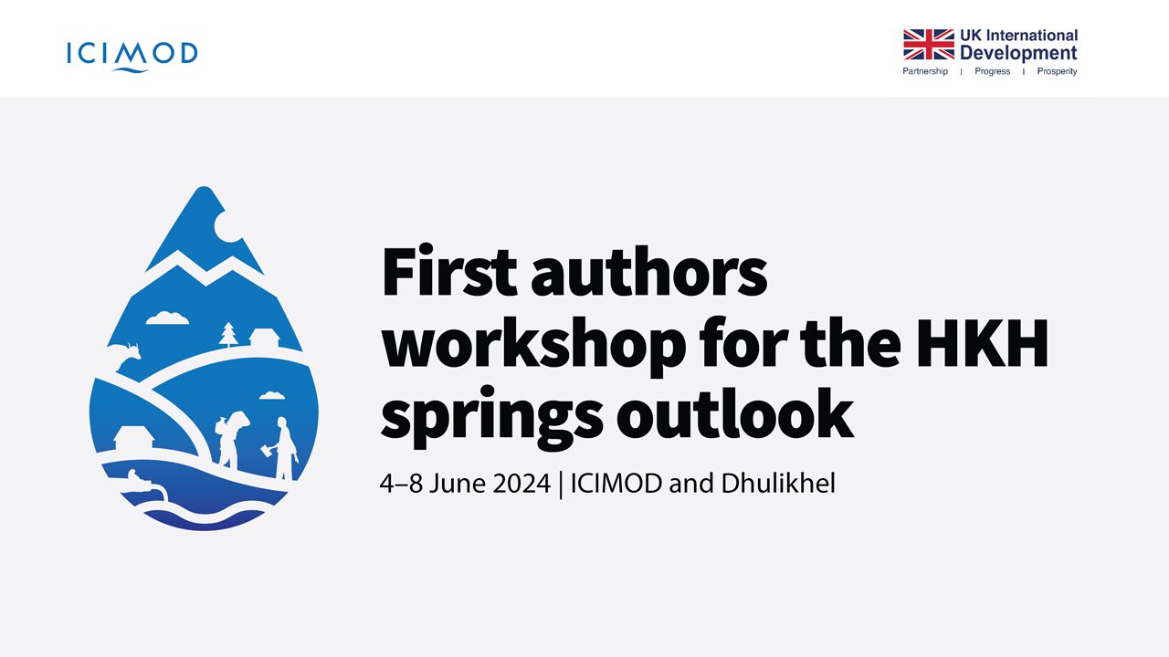 First authors workshop for the HKH springs outlook