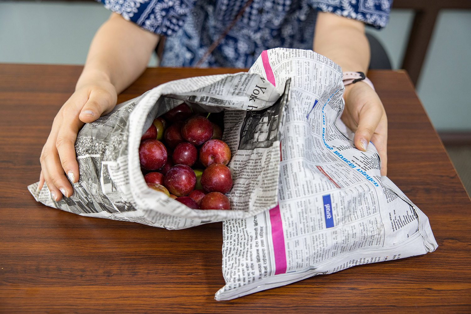 Using paper bags